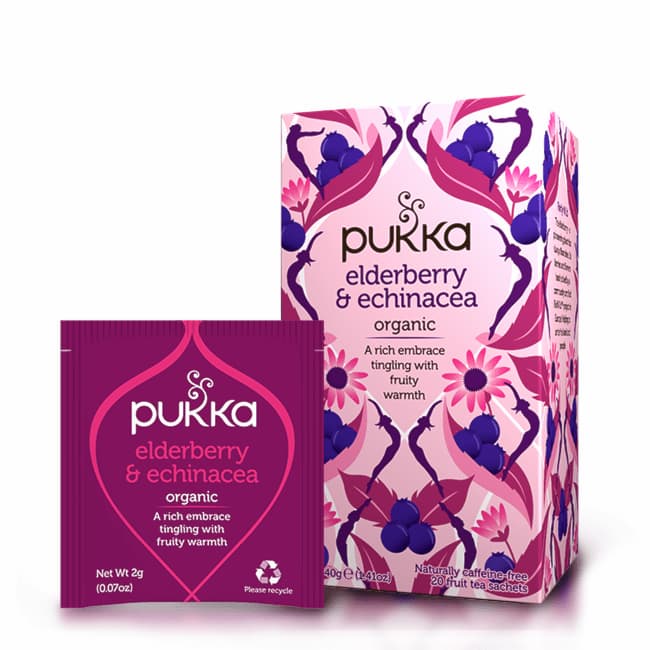 

Teh Pukka Elderberry & Echinacea Organic Embrace Tingling Fruity 20x2Gram