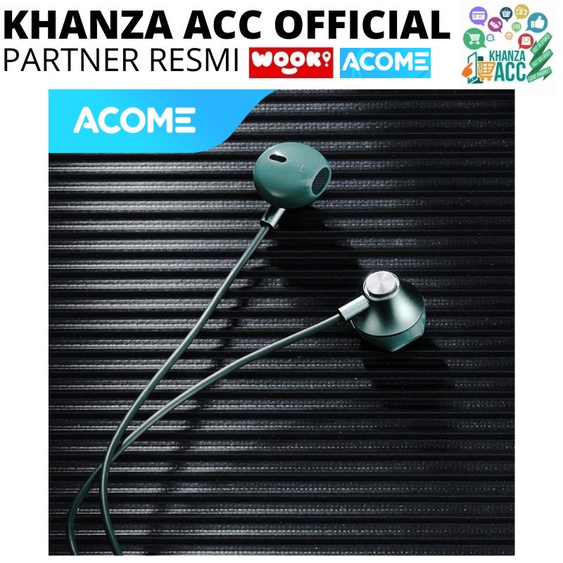 KHANZAACC ACOME AW05 Wired Earphone Semi In Ear Headset Super Bass