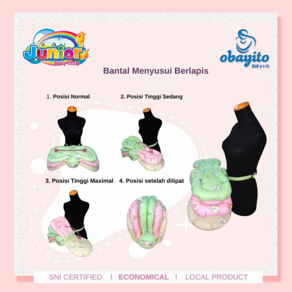 Obytobi By Obayito Bantal Menyusui Berlapis