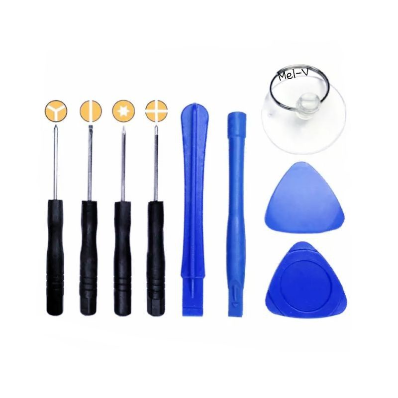 Obeng Set 9 in 1 /Obeng set iphon Android 9 in 1 Alat Pembuka Casing Hp Tool Opening Screw