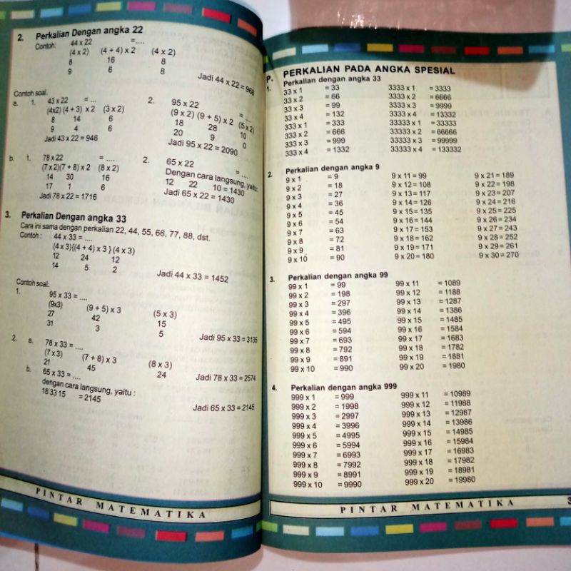 buku pintar matematika 128 halaman (15×25cm)