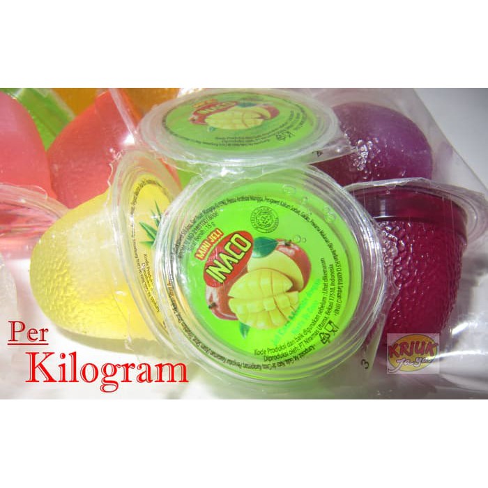 

Jeli / Jelly INACO Mini Aneka Rasa ... Mix ( Kiloan / Curah )