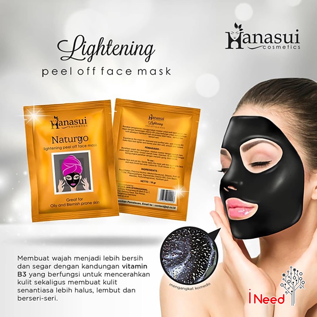 Masker wajah Hanasui perset / Masker Naturgo hanasui