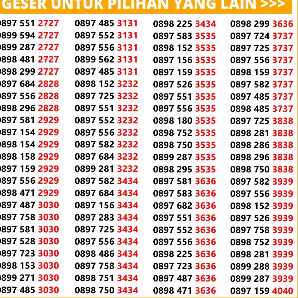 [Art. WZ227S] Nomor cantik tri 11 digit ABAB 4