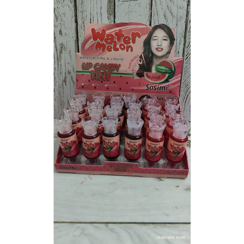 ( 1 BOX ) SASIMI LIP TINT WATER MELON  CANDY-1994