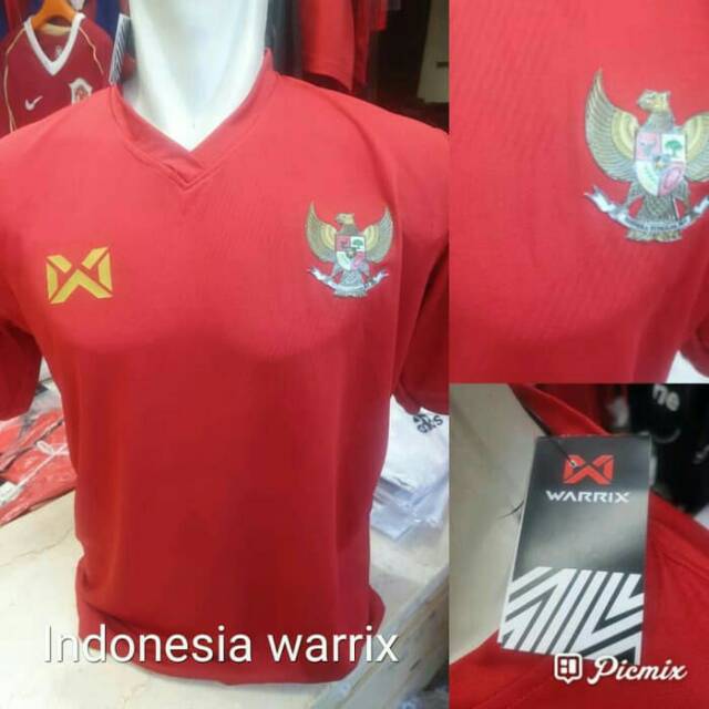 Jersey Kaos Baju Bola Timnas Indonesia Home Merah Warrix Aparel New Terbaru 2020 Grade Ori Official