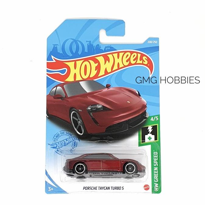 L 2021 PORSCHE TAYCAN TURBO S HW GREEN SPEED HOT WHEELS HOTWHEELS