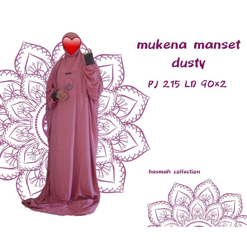 Mukenah Hadramaut Polos Terompah Basmah