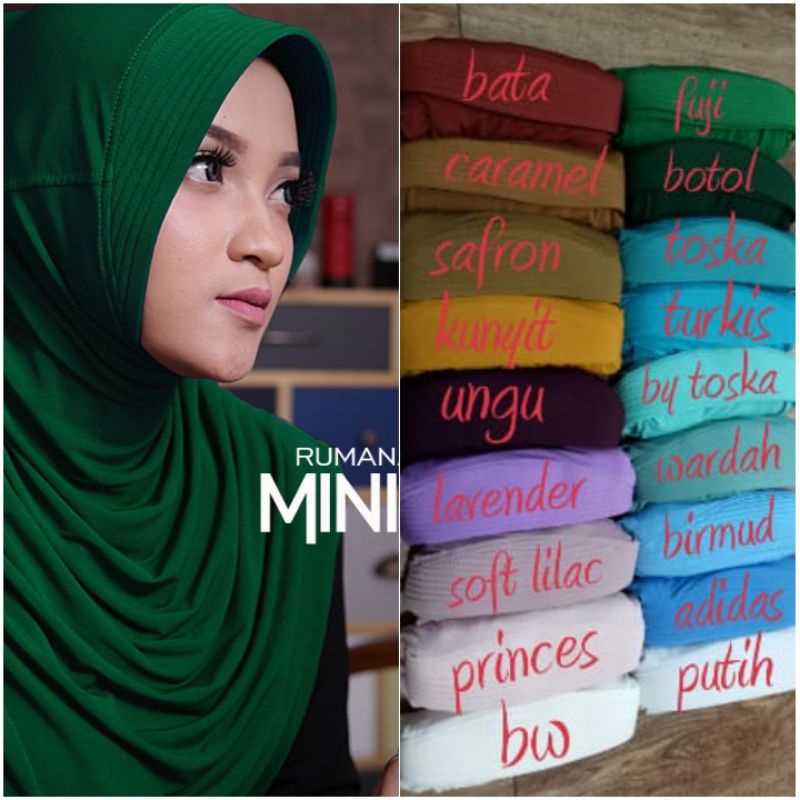 JILBAB RUMANA POLOS MINIPAD/ RUMINI ORI ONETO
