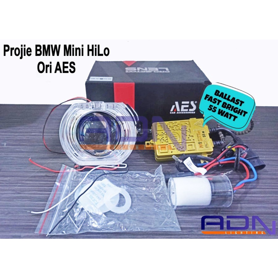 Paket Projector projie HID Mini BMW ballast 55W FastBright Ori AES pcs by ADN.in