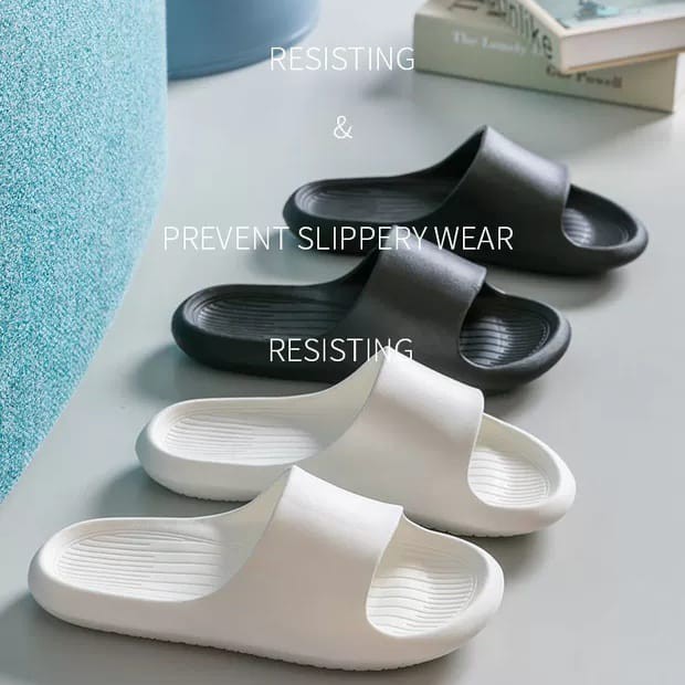 Sendal Pria Limitless Karet Phylon Sandal Pria Selop Slip On Hitam Sendal Slide Cowok EVA Murah Terbaru