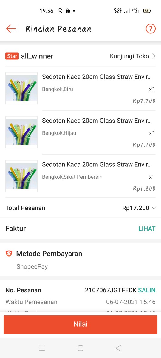 Sedotan Kaca 20cm Glass Straw Environmental Friendly Straw Reusable Straw Ecofriendly Straw Reusable