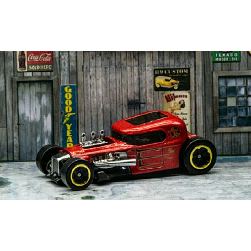 hotwheels MOD ROD merah metalik HW DREAM GARAGE