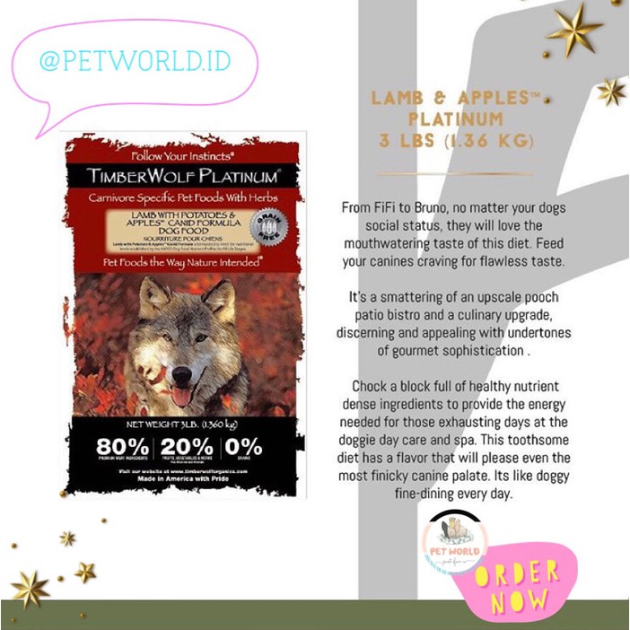 timberwolf organics lamb and venison