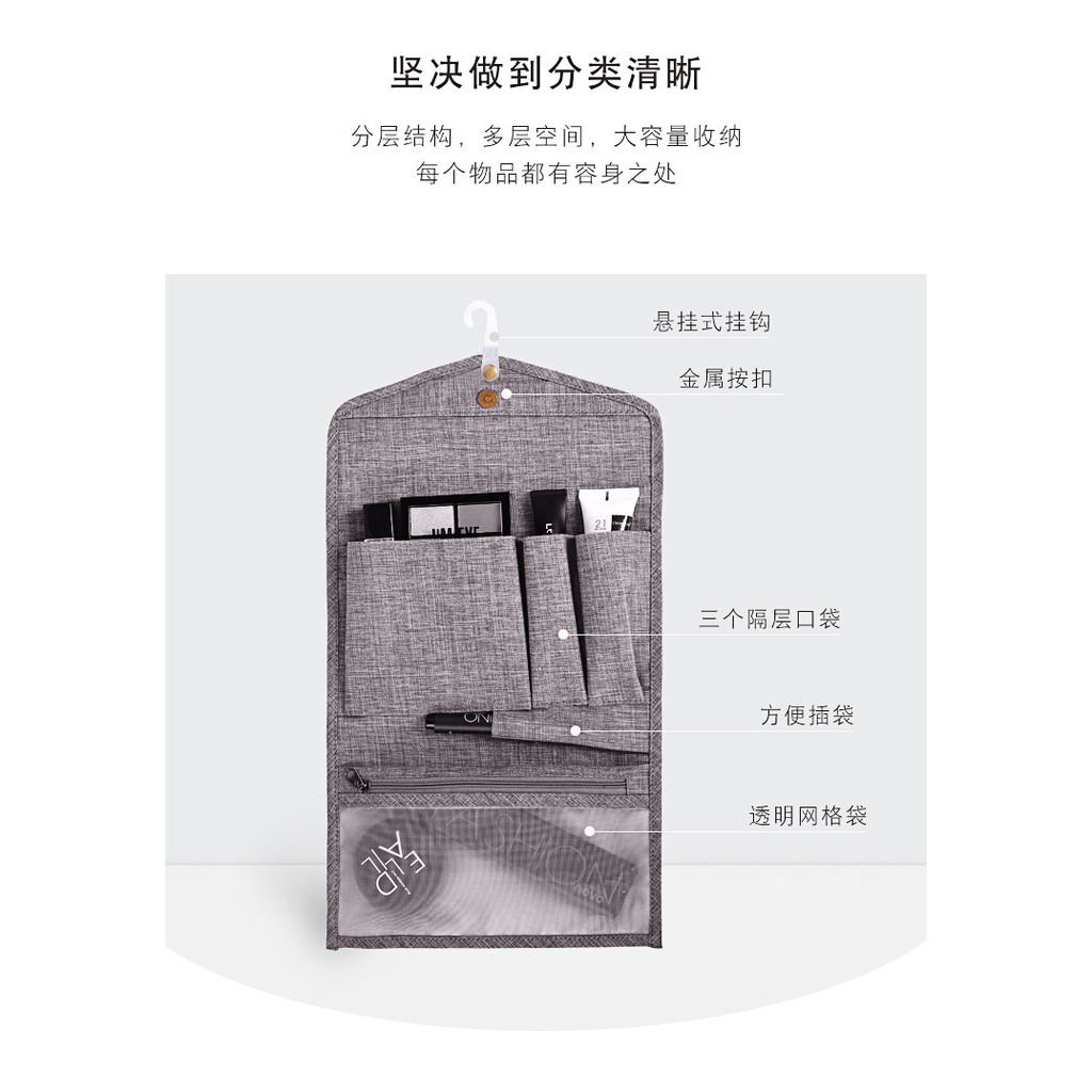 Dompet Tangan Makeup Kosmetik Gantung HK Clutch