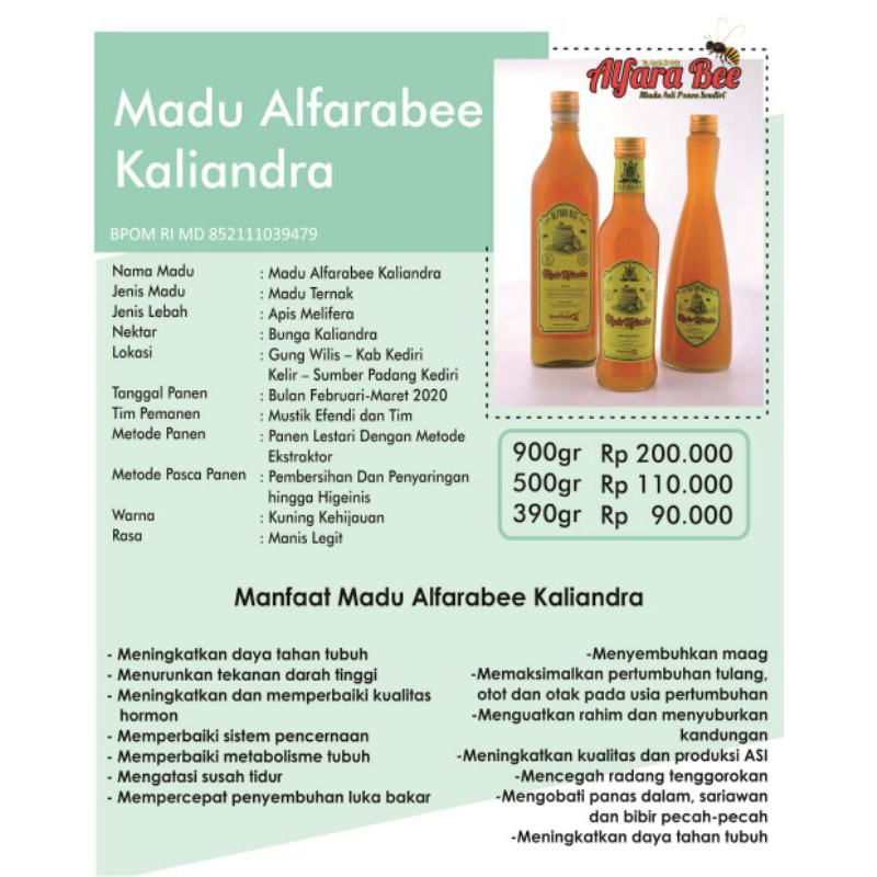

madu kaliandra 500