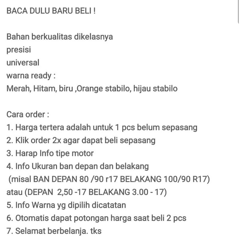 sarung ban motor , cover ban motor ,bungkus ban motor 1 PC UNIVERSAL WATERPROOF / Terlaris.