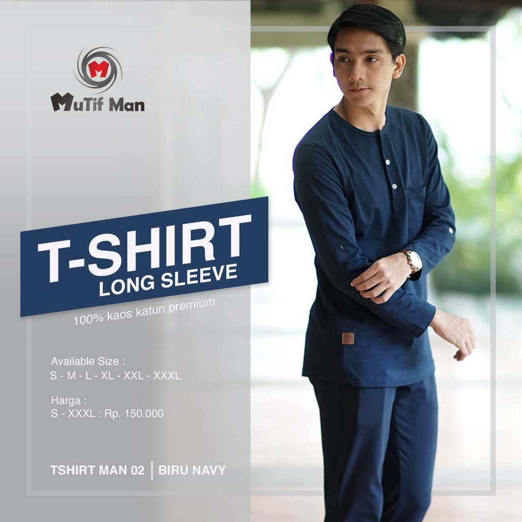 T-Shirt Dewasa Mutif MTIF - T-Shirt 02 A Navy