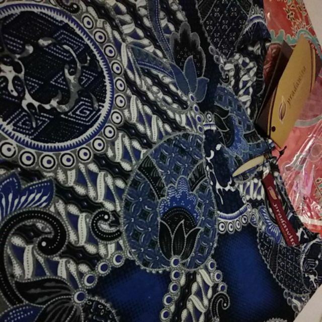 Pradawita Batik Floris 3b-biru