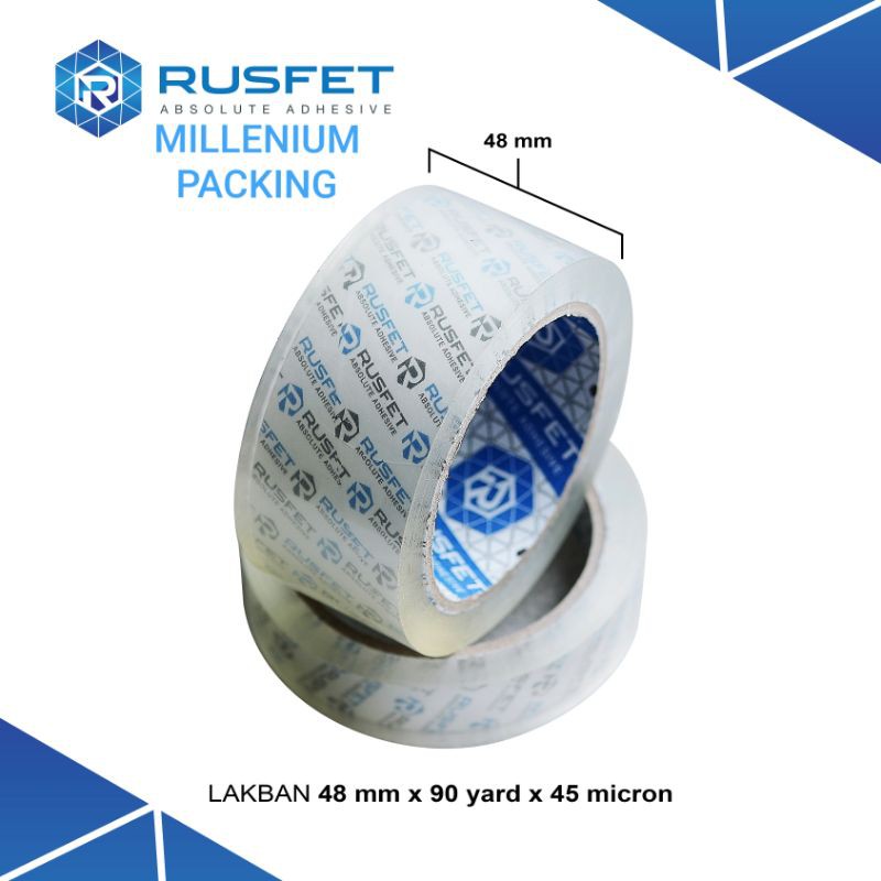 

Lakban Rusfet Super Clear Super Tebal