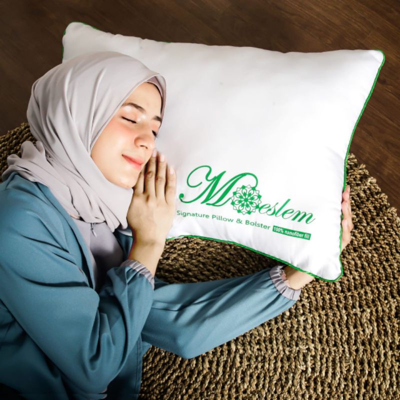 Moeslem Bantal Bulu Angsa Sintetis Uk 45x65 1000 Gram [ 1Kg ]