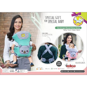 Gendongan Ransel Baby Joy kokoa Series BJG3030