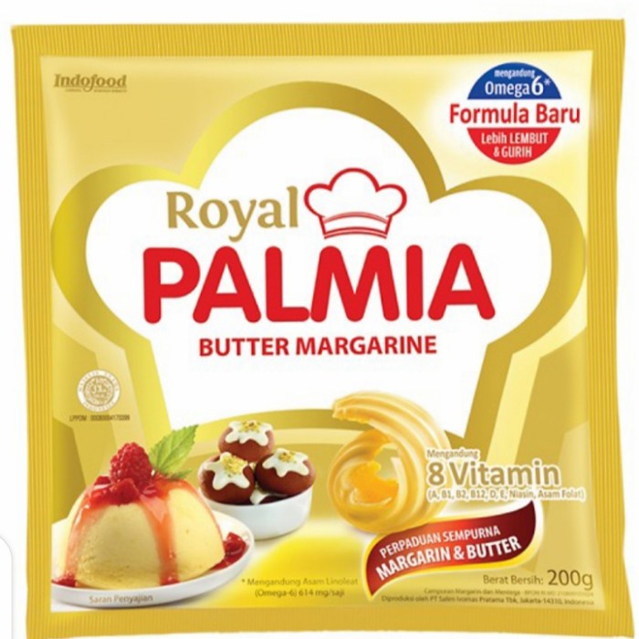 

royal palmia butter margarine 200gr