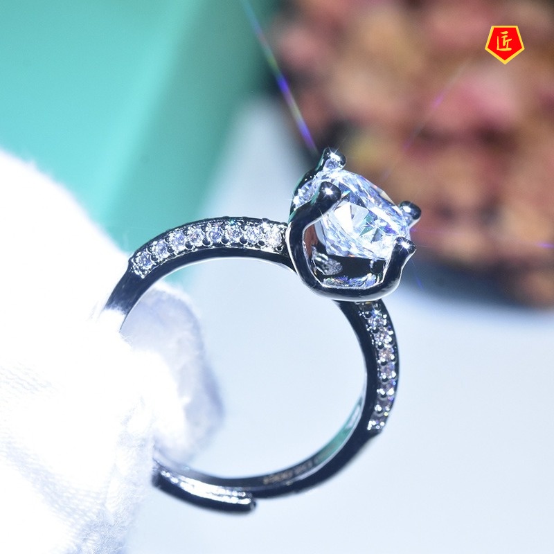 [Ready Stock]Classic Fashion Moissanite Women's Ring