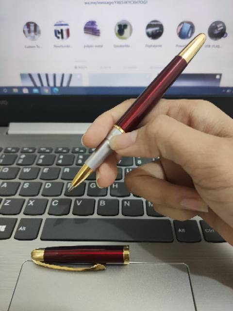 Pulpen Custom Nama | Pulpen Roller | Pulpen Tinta gel Hitam | FREE CUSTOM NAMA