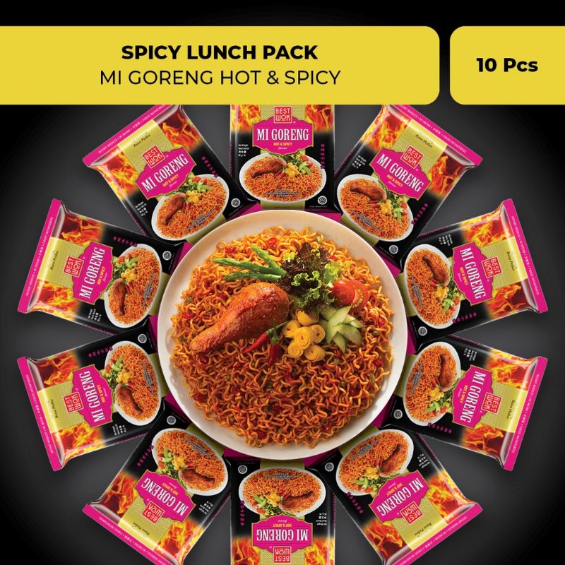 

Best Wok Mi Goreng Hot & Spicy Kemasan 10pcs