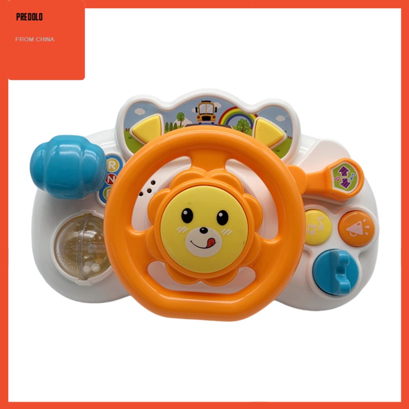 [In Stock] Kids Simulated Driving Steering Wheel Toy Educational Sound Light Toy