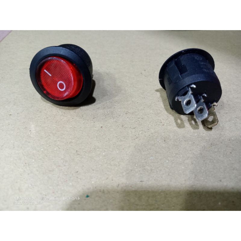 saklar on off bulat+led