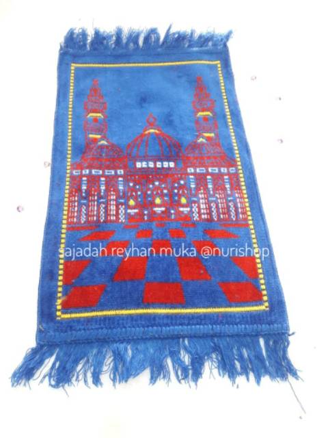 Sajadah Muka Reyhan Turki Turkiye Tebal 35x60cm / Grosir Sajadah Oleh Oleh Haji Umroh