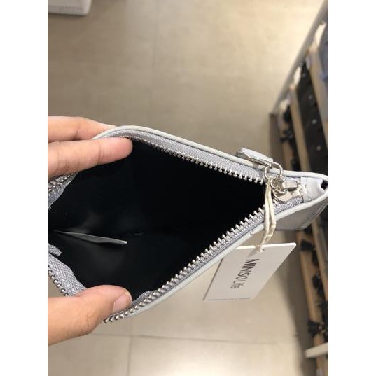 >COD.E-0428 [Termurah] MINI CLUTCH BAG MINISO GREY BEST SELLER Terlaris