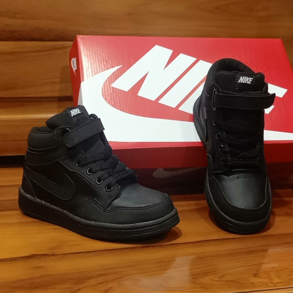 sepatu sekolah anak laki laki sepatu sekolah anak perempuan sepatu boot anak sepatu Jordan anak hitam