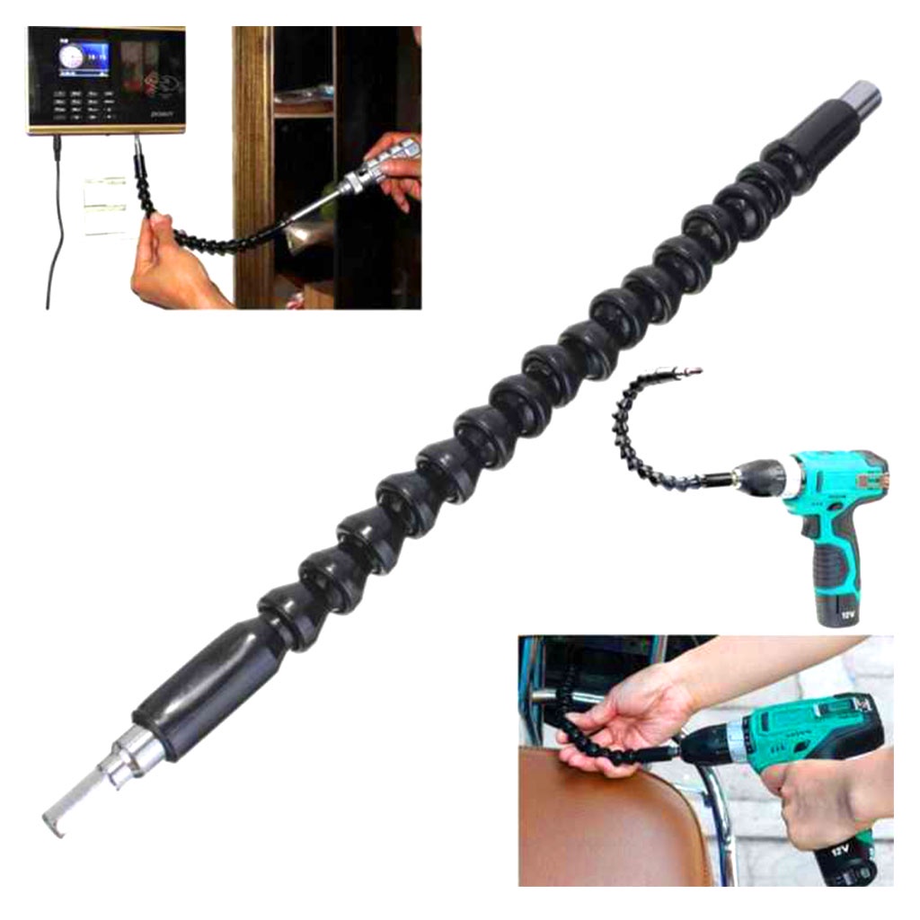 Extension Screwdriver / Flexible Drill Extension / Fleksibel Bor Obeng - Sambungan Ekstensi Kepala Obeng Fleksibel Bor 1/4 30 Cm