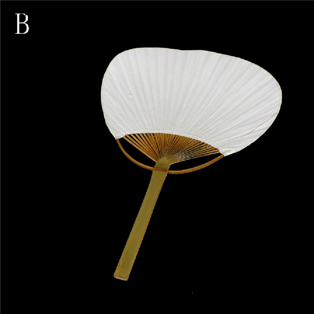 [tiantianbaofu] 1pc White Folding Elegant Paper Hand Fan Wedding Party Favors Boutique