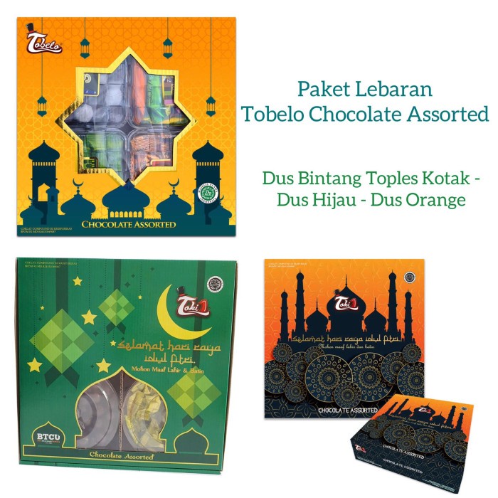 

Coklat Lebaran - Paket Kue Coklat Lebaran Ramadhan Tobelo Chocolate Asstorted Toples