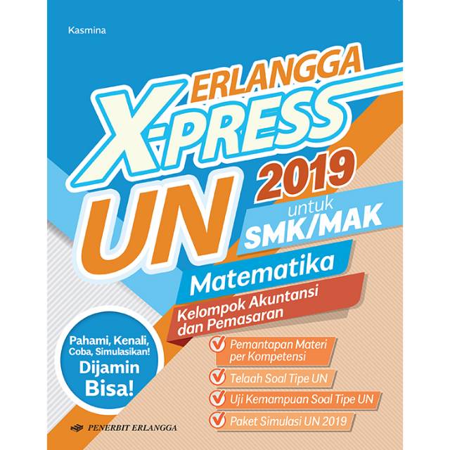 Erlangga X Press Un Smk 2019 Matematika Akuntansi Dan Pemasaran