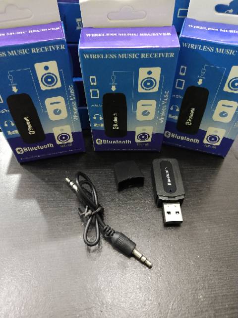 BLUETOOTH AUDIO RECEIVER USB/SAMBUNGAN BLUETOOTH PLUS KABEL AUX/