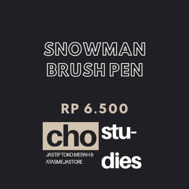 

Snowman Brushpen