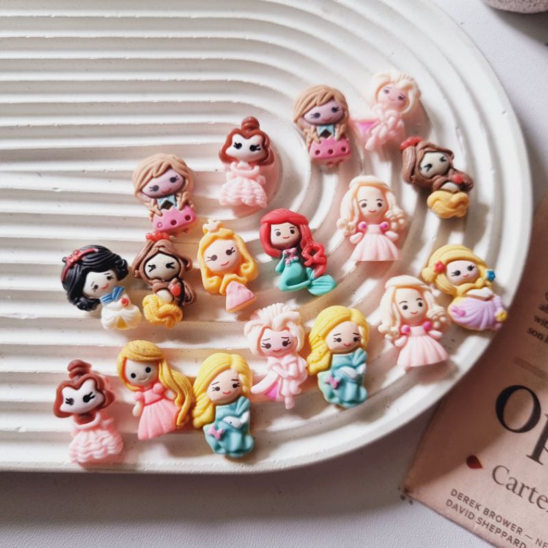 Clay Resin Karakter Princess / Clay CARTOON Animasi Princess / Clay Resin Karqkter Kartun / Resin Cl