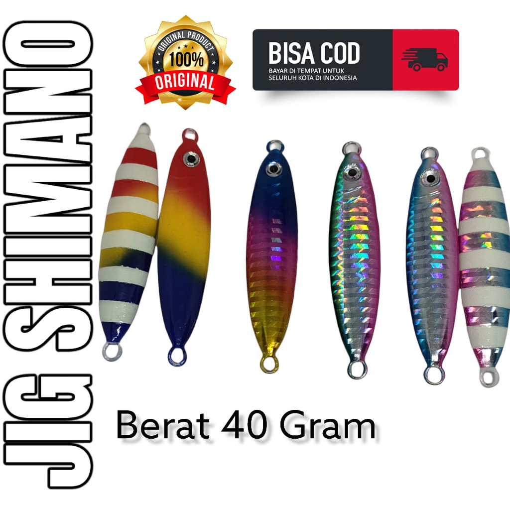 METAL JIG SHIMANO 40 GRAM GID PERUT UMPAN PANCING