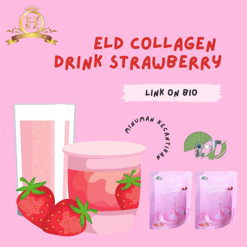 

ELD COLLLAGEN STRAWBERRY PUTIH GLOWING DIET DALAM 1 KEMASAN