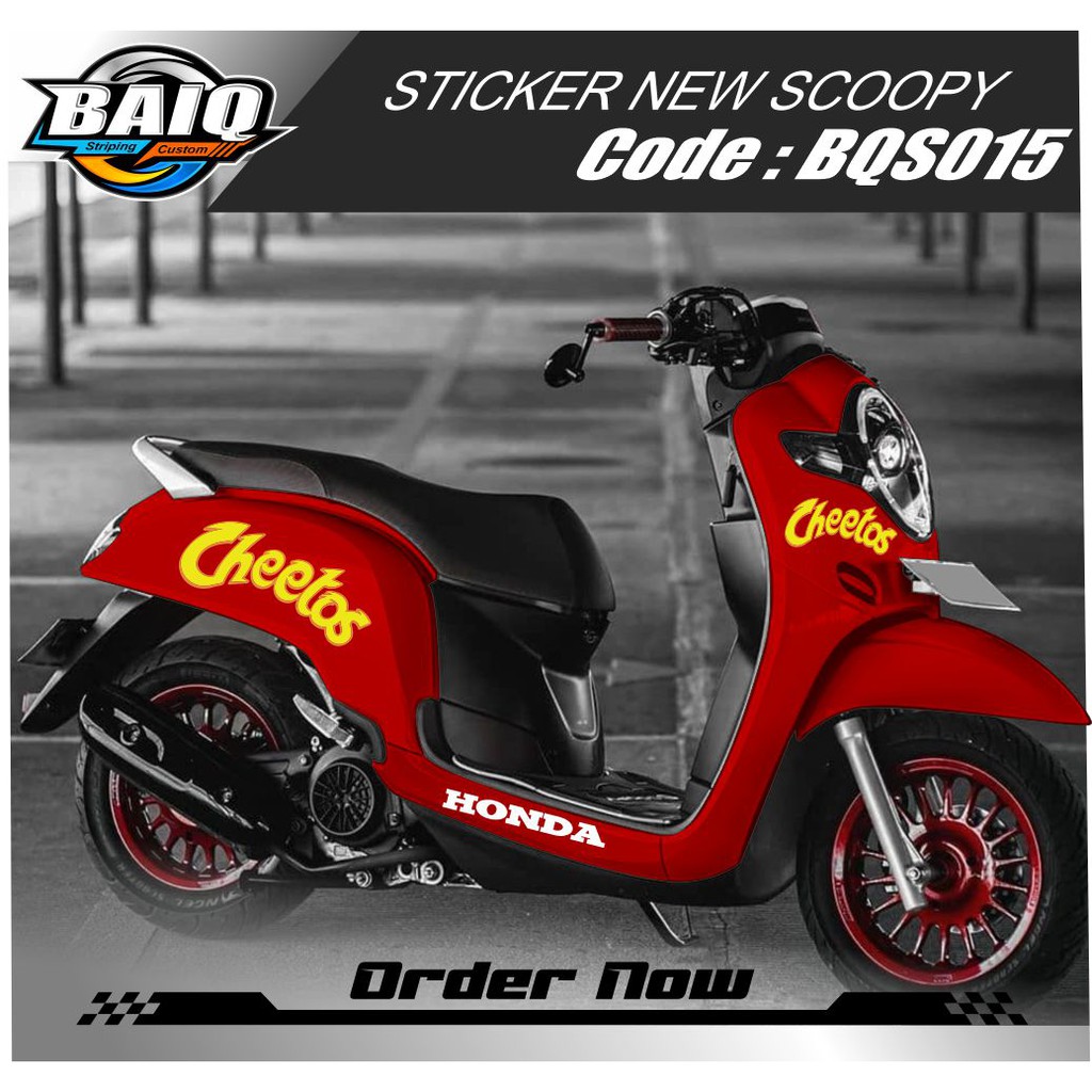 STRIPING STIKER SCOOPY CHEETOS NEW 2020 Shopee Indonesia