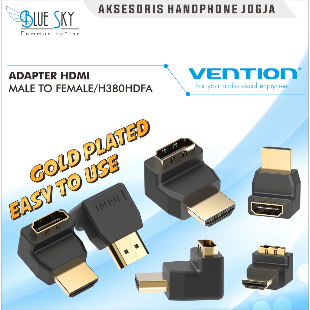 ADAPTER VENTION HDMI MALE TO FEMALE / H380HDFA