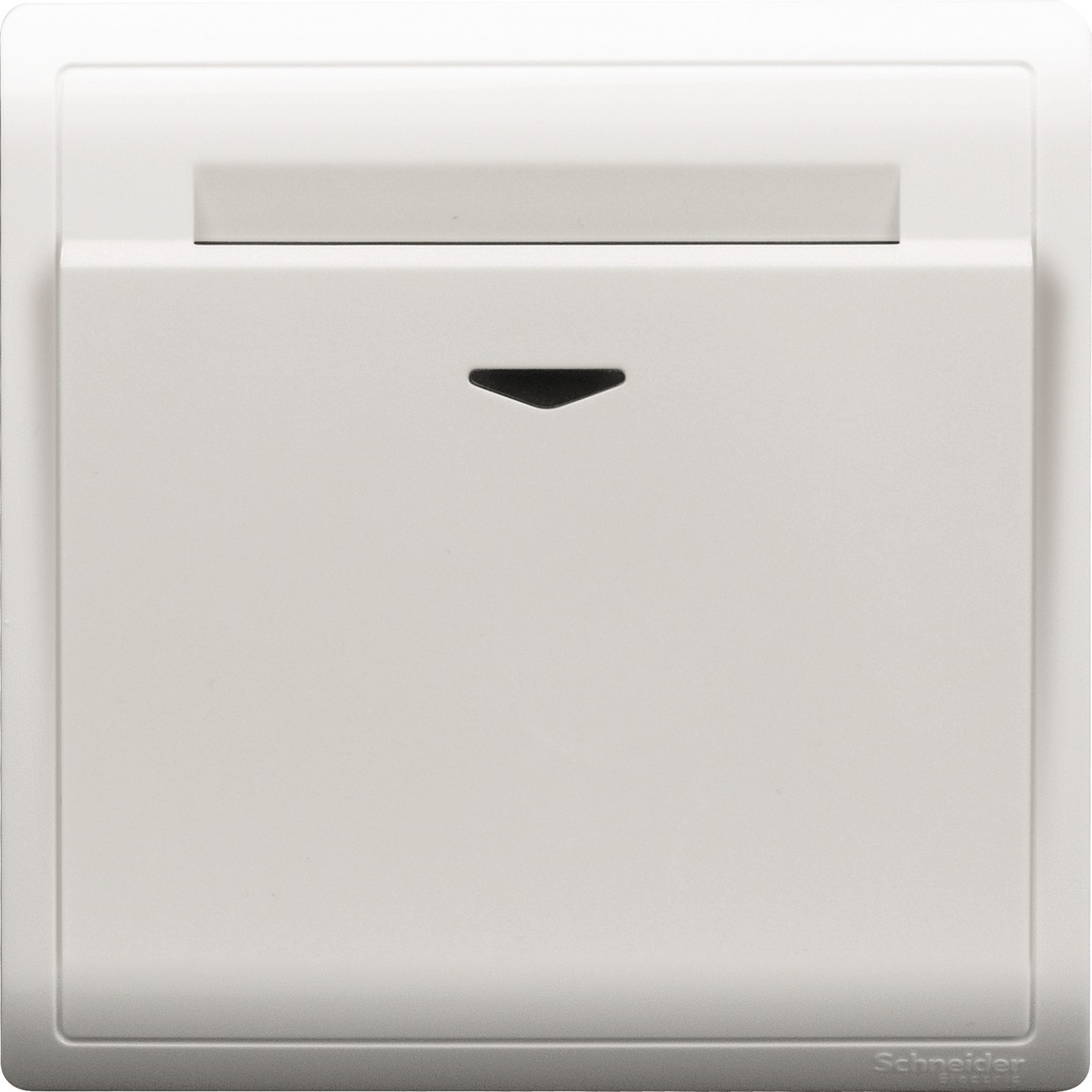 SCHNEIDER PIENO 250V 16A ELEC KEY TAG CARD WHITE