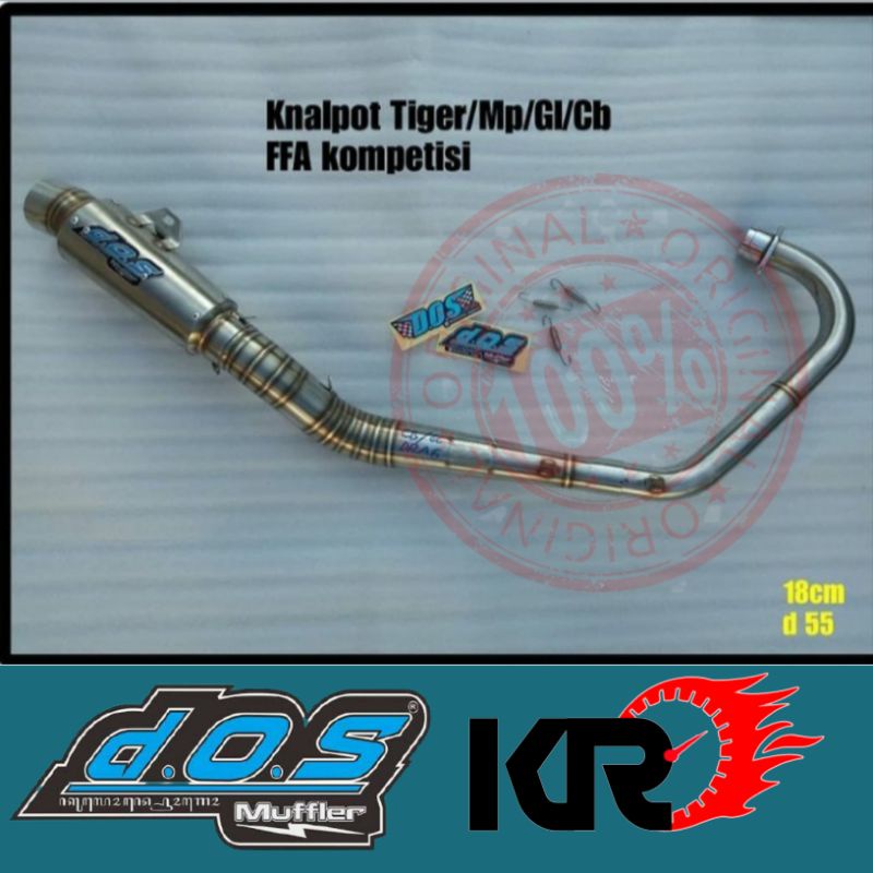 Knalpot DOS CB GL MP Tiger Kompetisi FFA  Original