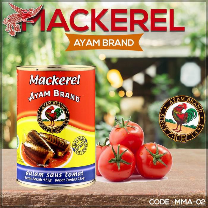 

COD - MACKEREL AYAM BRAND SARDINES SAUS TOMAT KALENG 425GR (AYAM BSR) MMA-02 - FCO