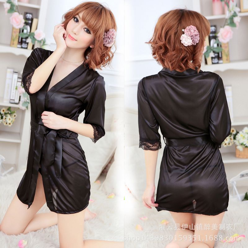 Lingerie Baju Tidur Cewek Kimono Sleepwear